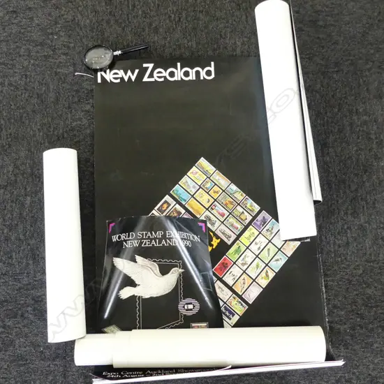 14 1970's NZ STAMP POSTERS + OTHERS