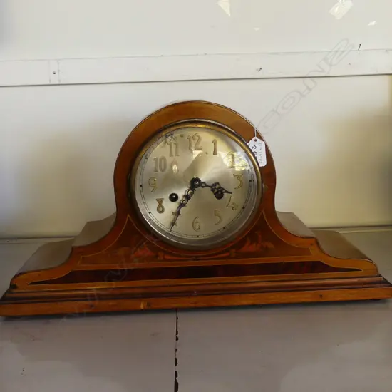 EDWARDIAN INLAY MANTLE CLOCK