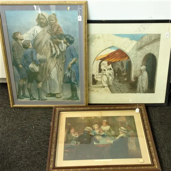 3 LGE VINTAGE PRINTS