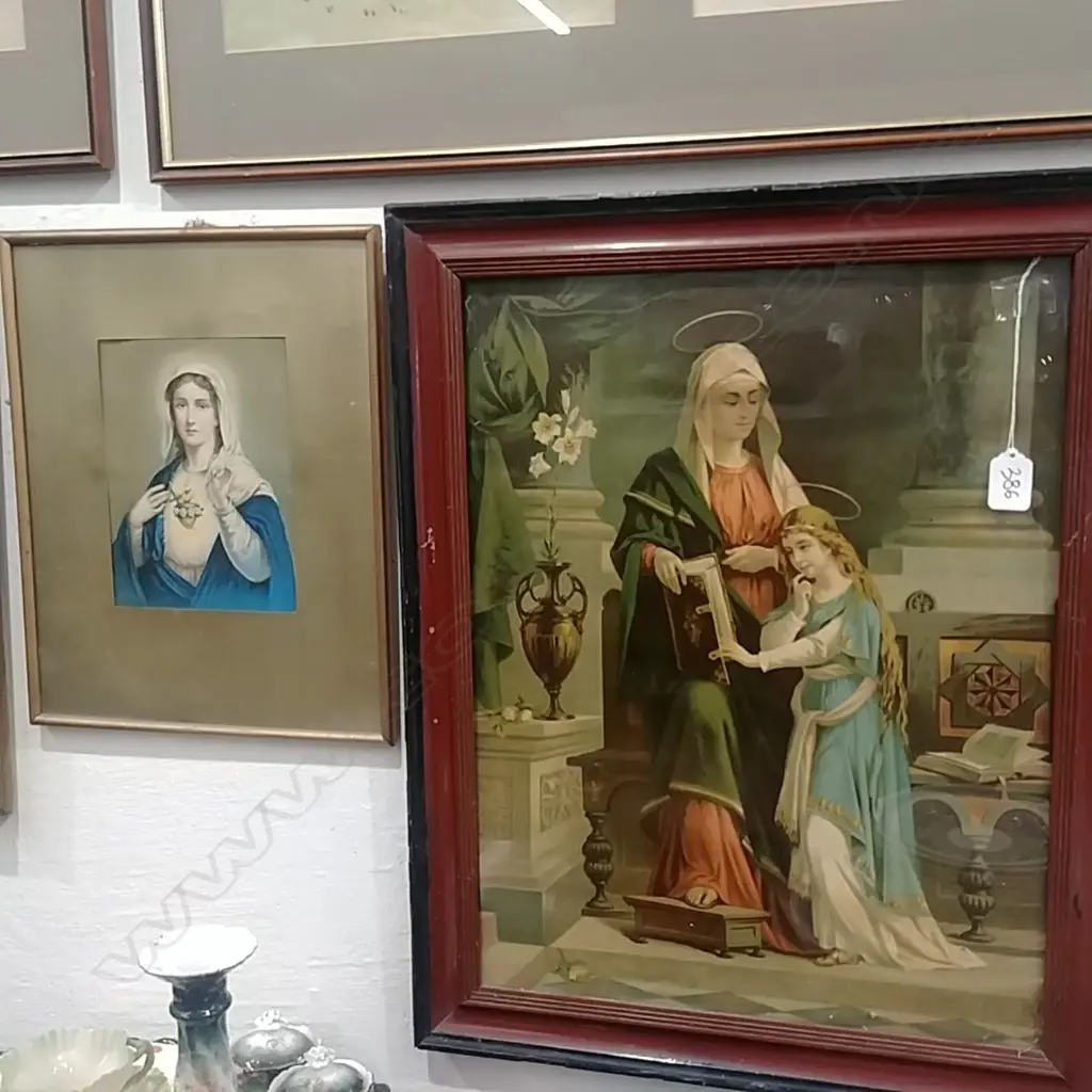 2 VIRGIN MARY PRINTS Image 1++