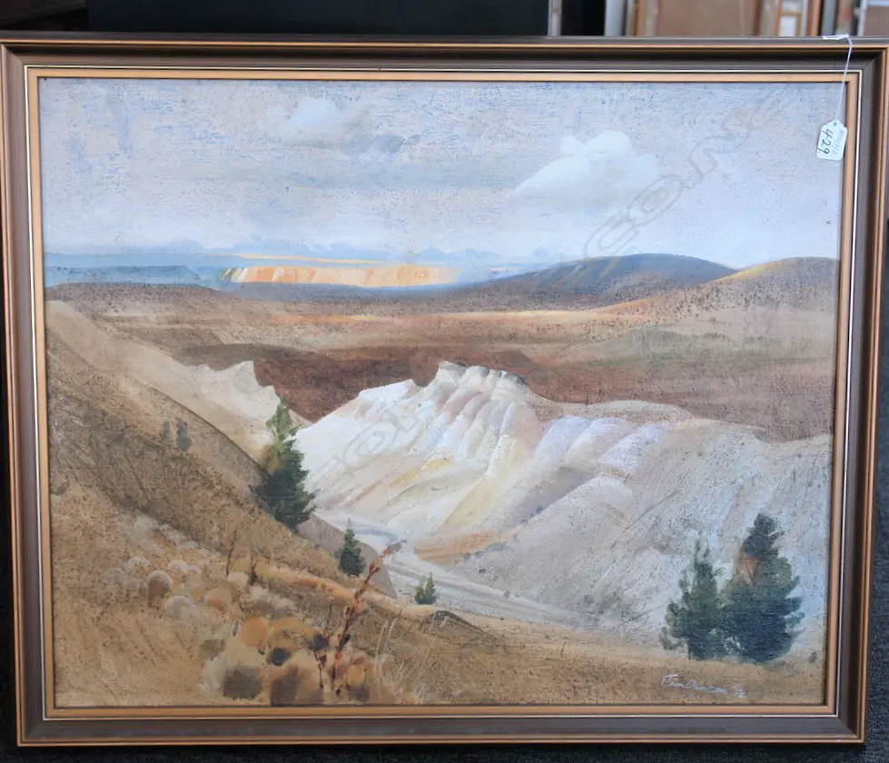 JAMES DUNCAN ACRYLIC CENTRAL OTAGO LANDSCAPE Image 1++