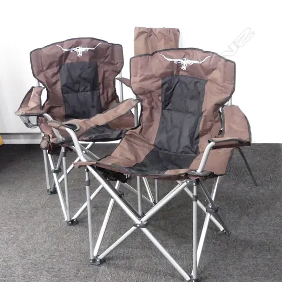 2 OUTDOOR FOLDING CHAIRS