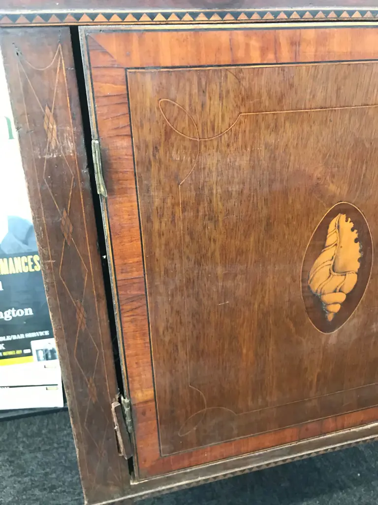 REGENCY C1820 SHERATON BREAKFRONT SIDEBOARD A.F. Image 1++