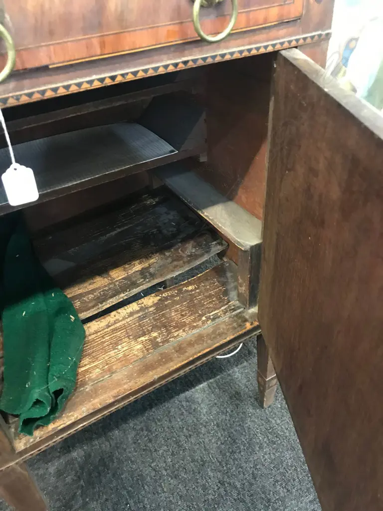 REGENCY C1820 SHERATON BREAKFRONT SIDEBOARD A.F. Image 1++