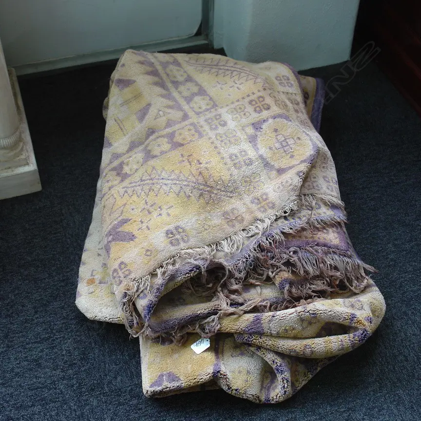 LARGE VINTAGE CARPET MACHINE KNOTTED Image 1++