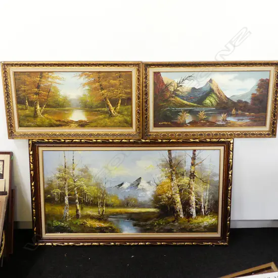 3 LG OIL PAINTINGS