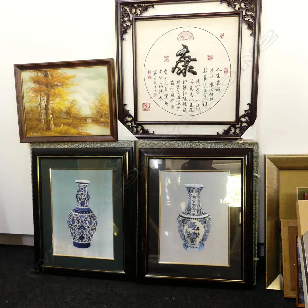 2 SILK PICTURES + 2 OTHERS Image 1++