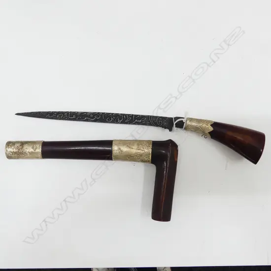 INDONESIAN KRIS KNIFE, L. (INCL. HILT) 380MM.