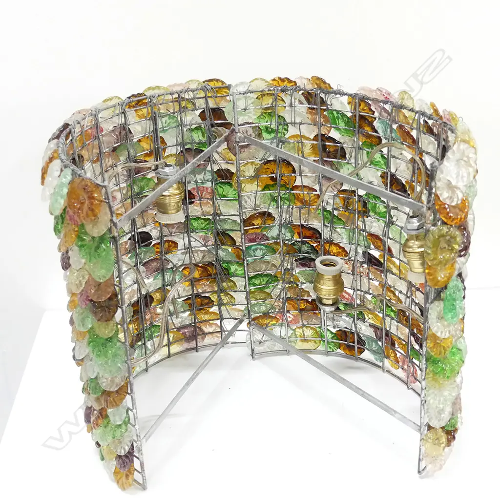 PR MULTI-COLOURED GLASS WALL LIGHTS, H. 250MM Image 1++