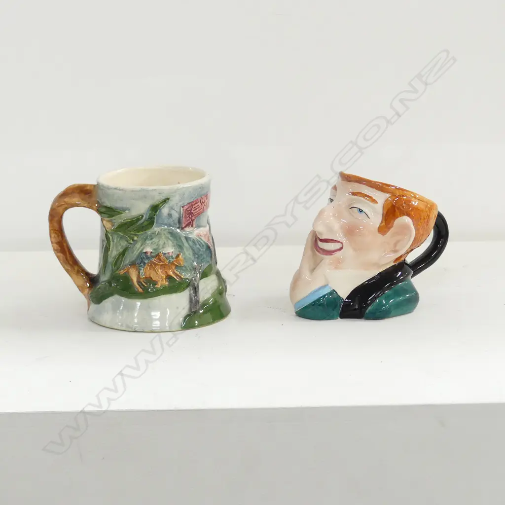 2 CHARACTER JUGS, WALTZING MATILDA  & URIAH HEEP' H.120MM Image 1++