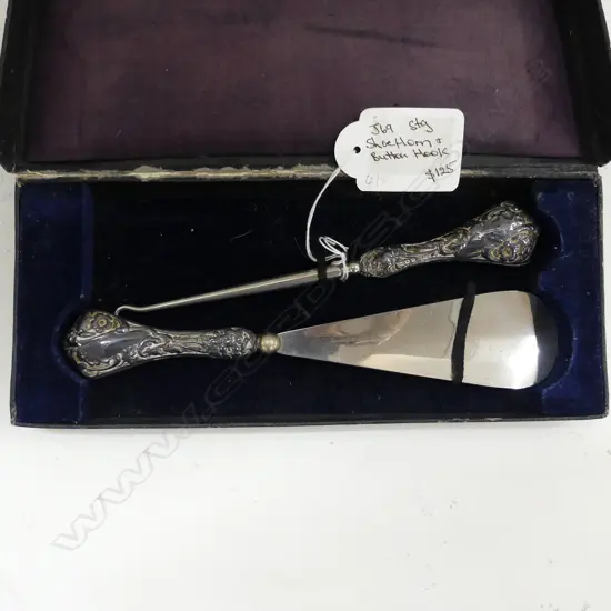 S/S BUTTON HOOK & SHOE HORN,S/S HANDLES ONLY