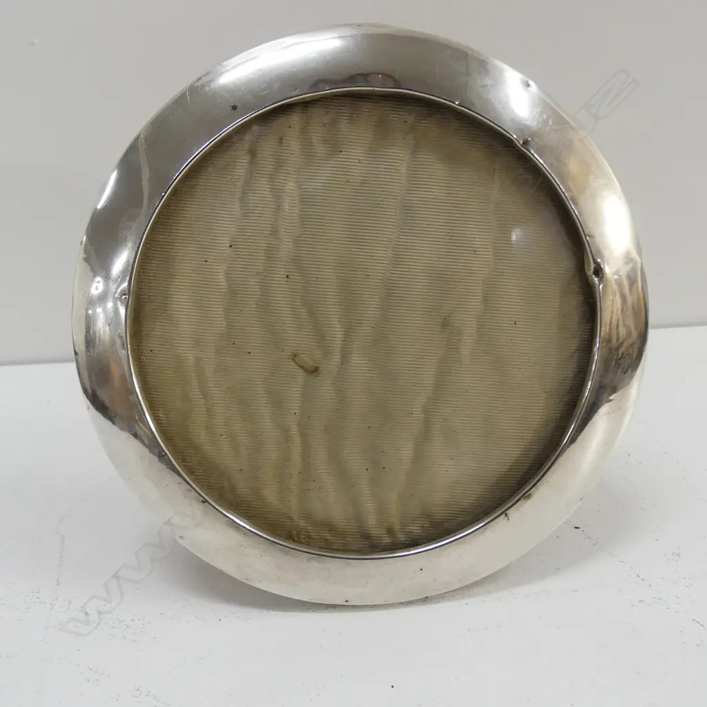 S/SILVER CIRCULAR PHOTO FRAME, CHESTER 1914 BY S.D LTD, DIA. 160MM Image 1++