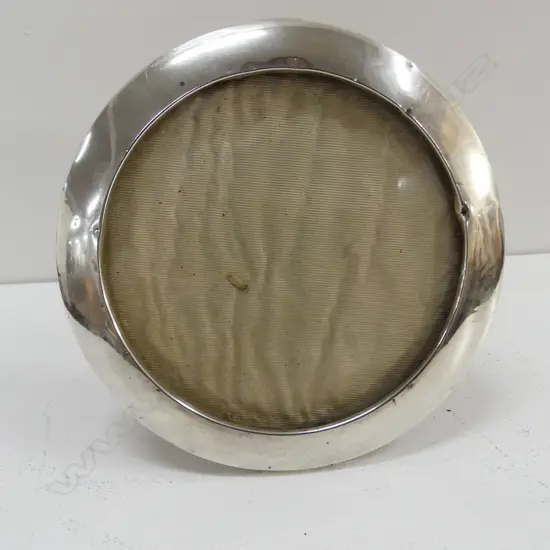 S/SILVER CIRCULAR PHOTO FRAME, CHESTER 1914 BY S.D LTD, DIA. 160MM