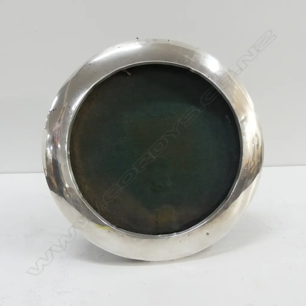 S/SILVER CIRCULAR PHOTO FRAME, BIRM 1914 BY CHARLES S. GREEN & CO. LTD, DIA. 205MM Image 1++