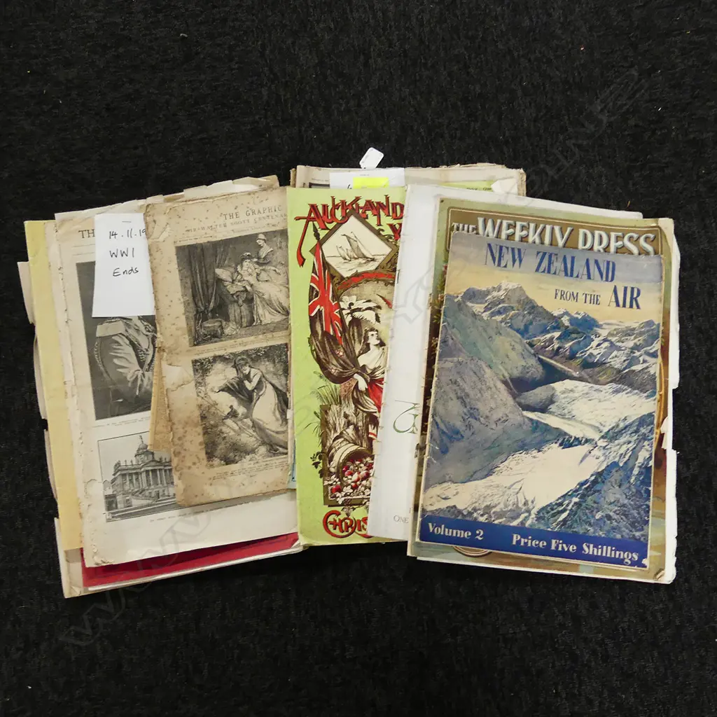 ANTIQUE NEW ZEALAND WEEKLY PUBLICATIONS ETC. APPROX 15 Image 1++