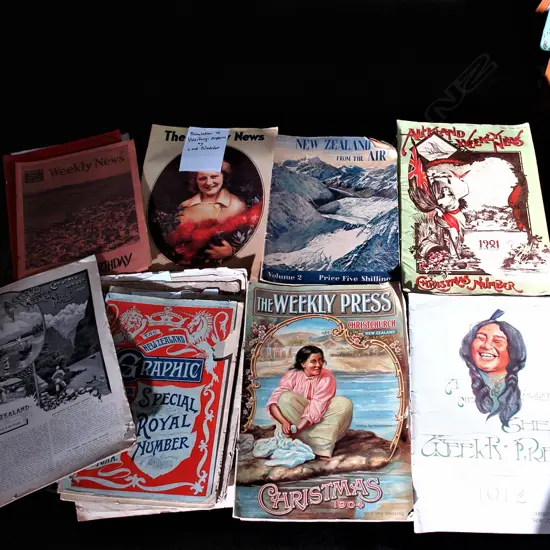 ANTIQUE NEW ZEALAND WEEKLY PUBLICATIONS ETC. APPROX 15