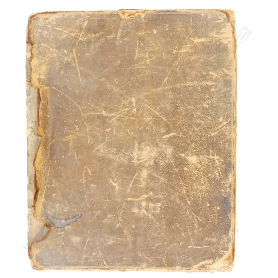 ANTIQUE LEATHER BOUND EARLY 18-19THC 'THE FAMILY EXPOSITER - EXODUS'