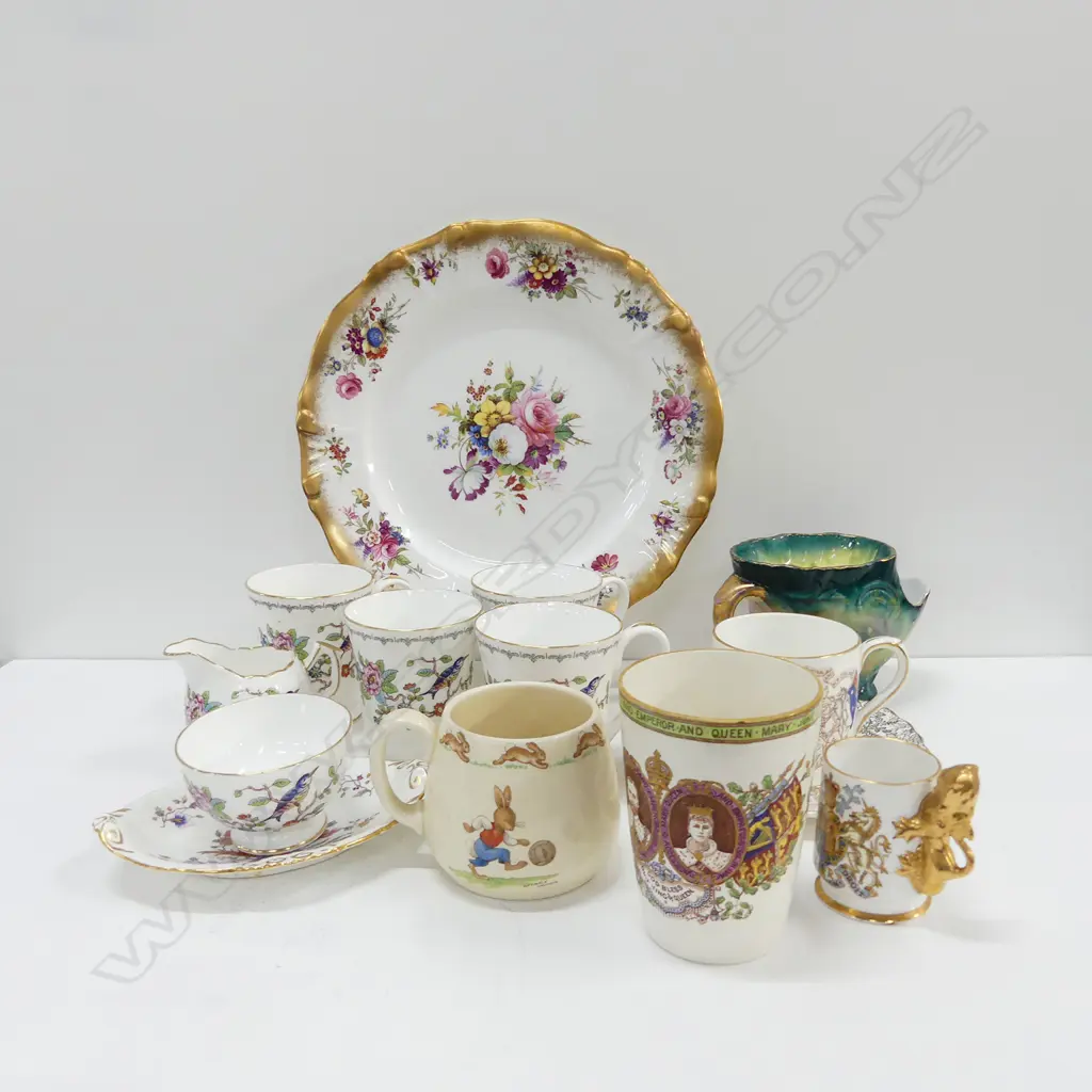 AYNSLEY PART-TEA SET, BUNNIKINS, CORONATION WARE & ASST PCS (6) Image 1++
