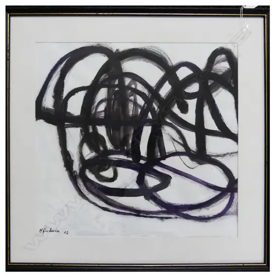 HARRY GOODWIN 'LOST ON FORGOTTEN HIGHWAY', ACRYLIC, 355 x 380mm