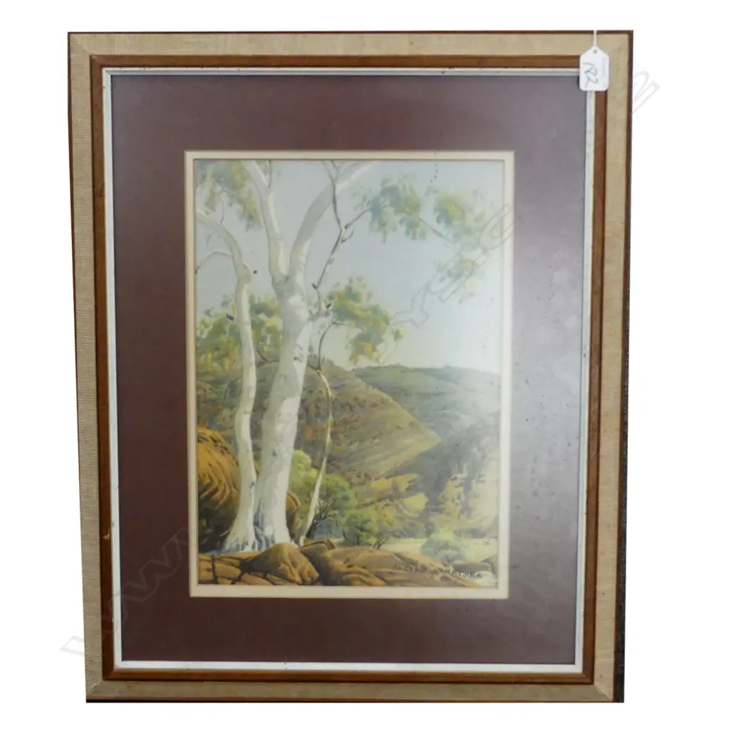 ALBERT NAMATJIRA PRINT "GHOST GUM" Image 1++