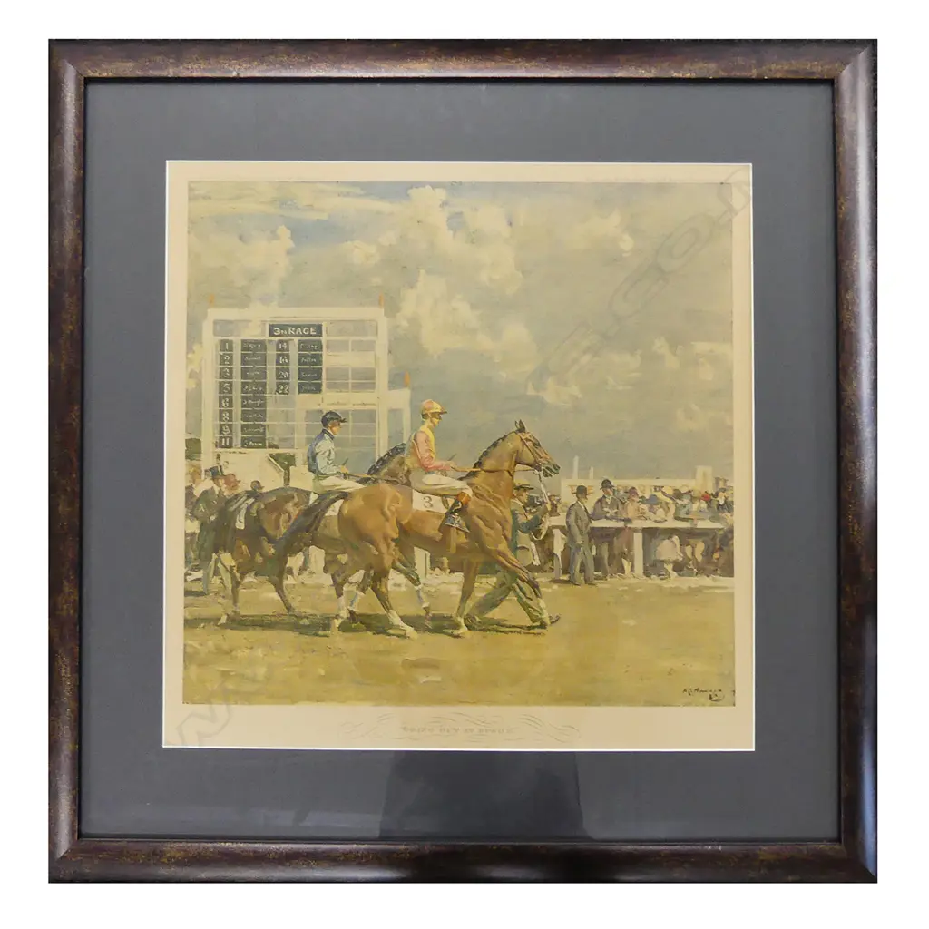 EARLY PRINT, 'GOING OUT AT  EPSOM', 465 X 480MM Image 1++