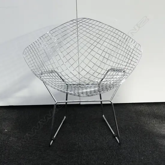 REPLICA BERTOIA WIRE DIAMOND CHAIR, CUSHION ABSENT, H. 820MM