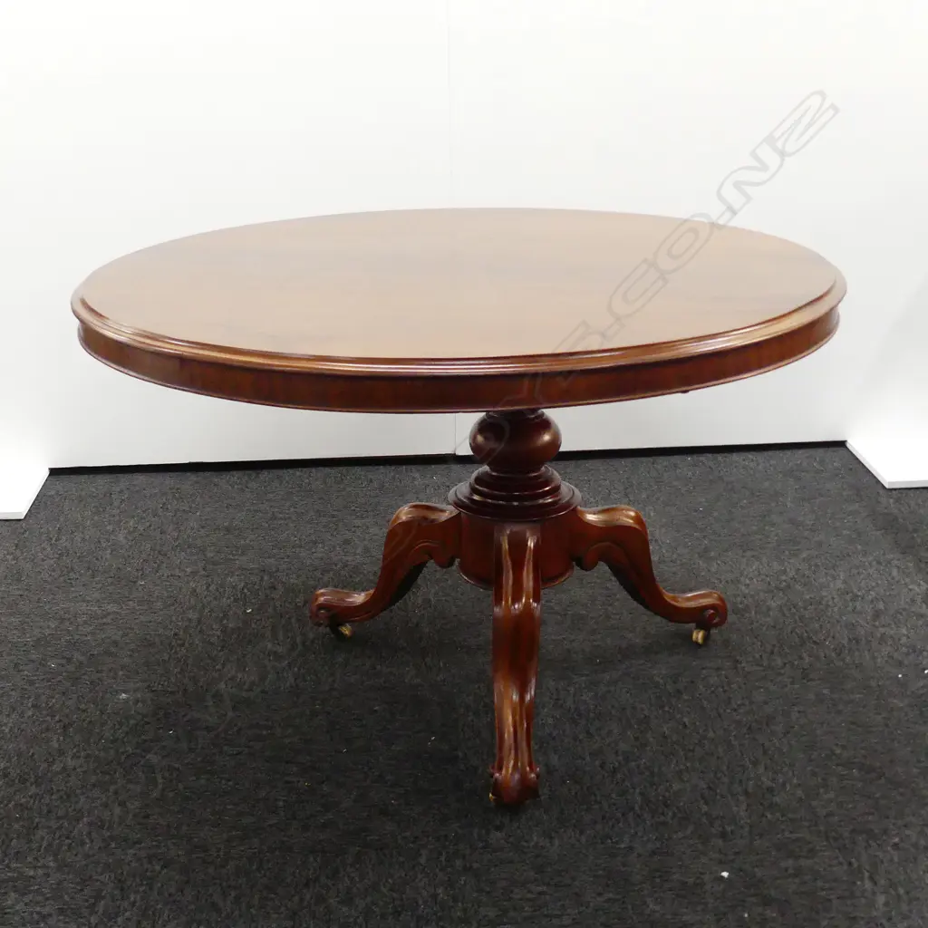 ANTIQUE PEDESTAL CIRCULAR DINING TABLE DIA. 1180 Image 1++