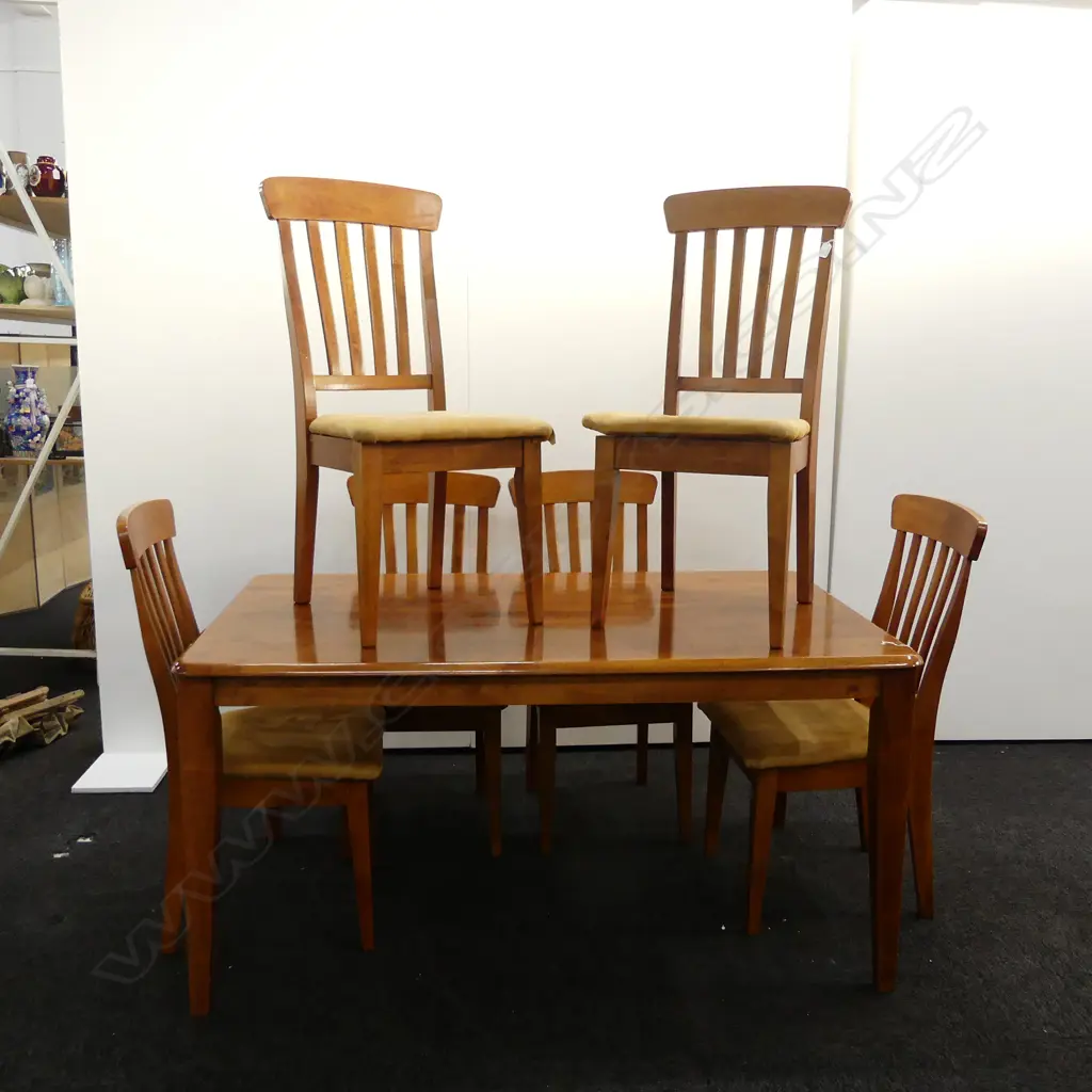 DINING TABLE & 6 CHAIRS, TABLE LENGTH 1490MM Image 1++