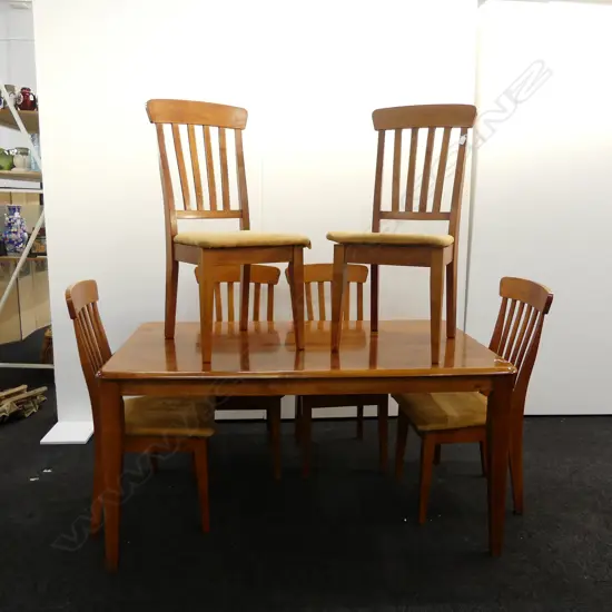 DINING TABLE & 6 CHAIRS, TABLE LENGTH 1490MM