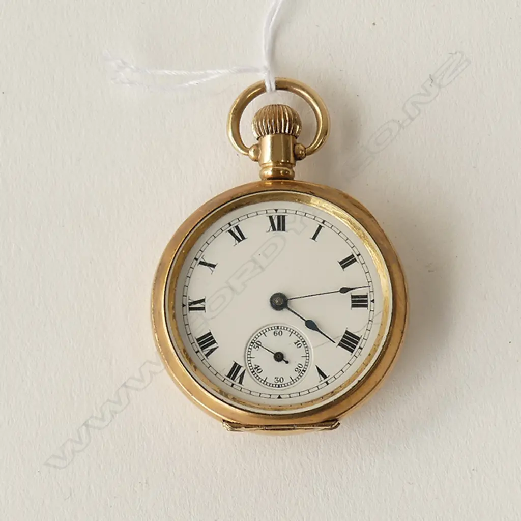GOLD PLATE POCKET WATCH Image 1++