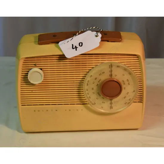 Model Golden Voice, by , cream plastic. H.200mm