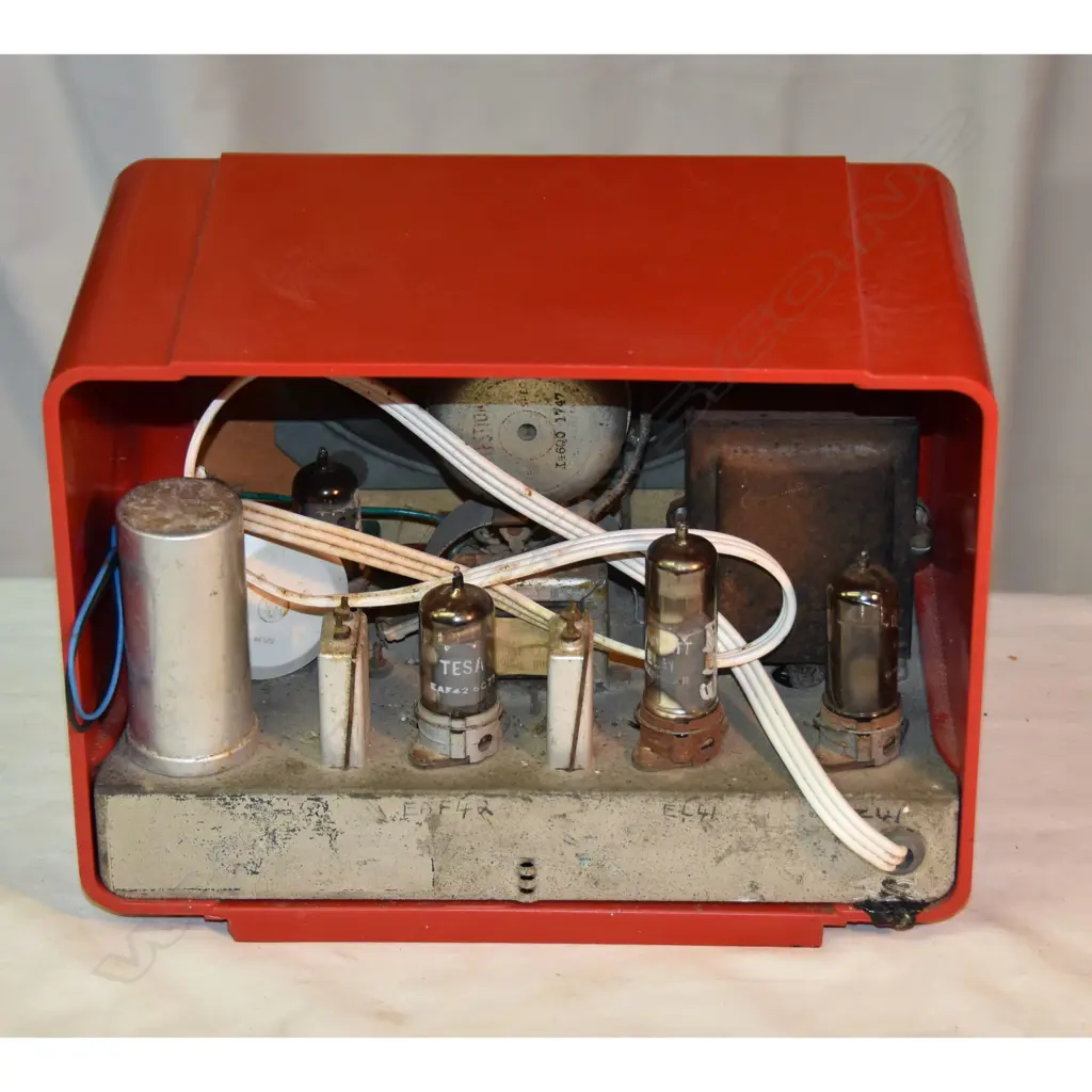 Model Skymaster, by ?Bell, Red - Plastic. H.180mm Image 1++