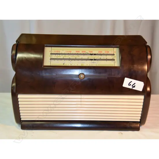 Model U83, by EKCO, Brown, bakelite. H.230mm