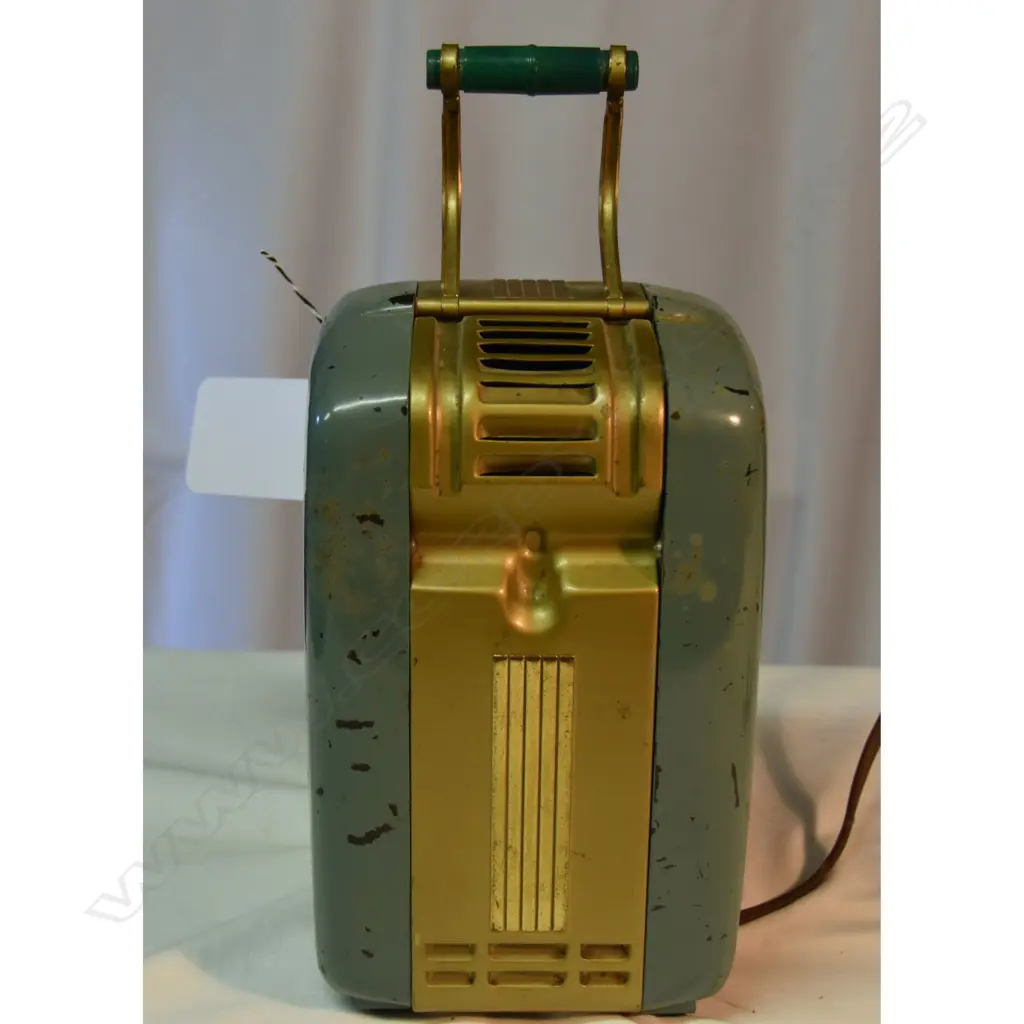 Model Gulbransen 518N ‘Fridge’, by Collier and Beale, Light Blue, metal. H.235mm Image 1++