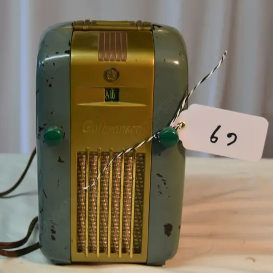 Model Gulbransen 518N ‘Fridge’, by Collier and Beale, Light Blue, metal. H.235mm