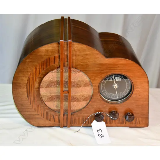 Model Broadcaster, by Haywin, wood. H.290mm