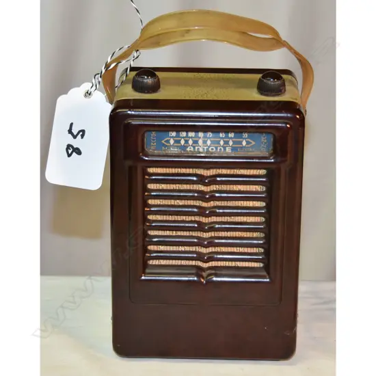 Model Antone, by ?, Metal & Bakelite Portable. H.210mm