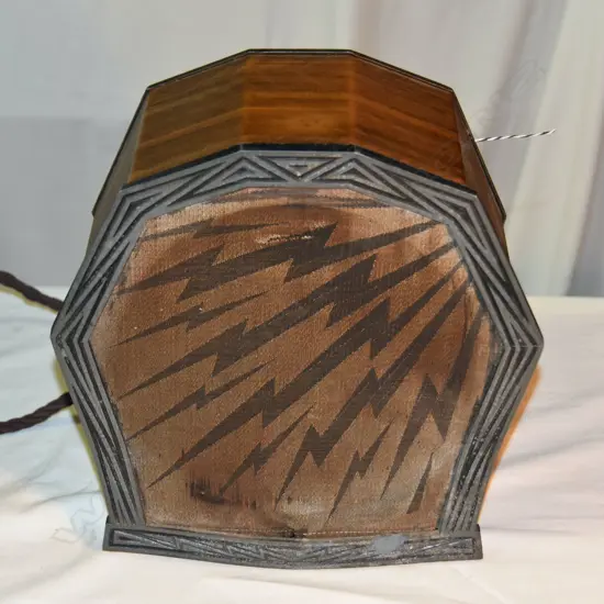 Model speaker type M, by Dynacoil, wood. H.260mm