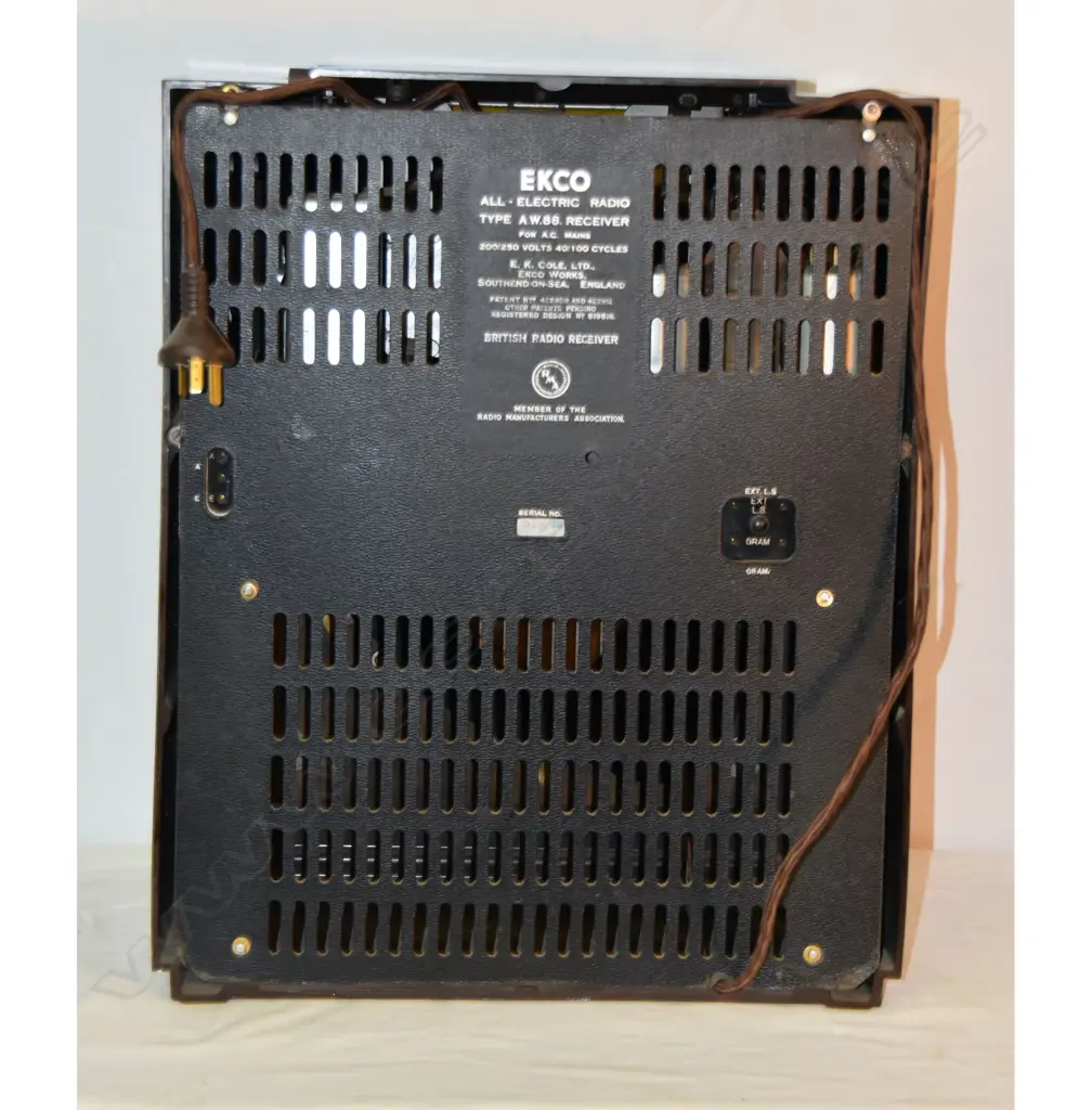 Model AW88, by EKCO, bakelite. H.470mm Image 1++