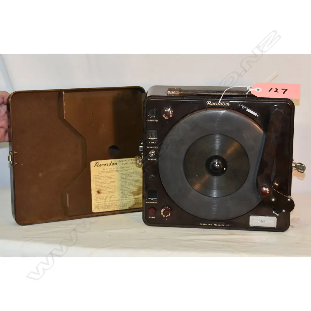Model TP 503, by Recordon, Record Player. H.150mm Image 1++