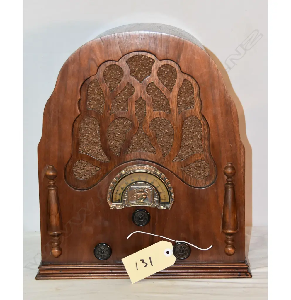 Model Skyscraper 5CN, by Radio (1936) Ltd , wood. H.440mm Image 1++