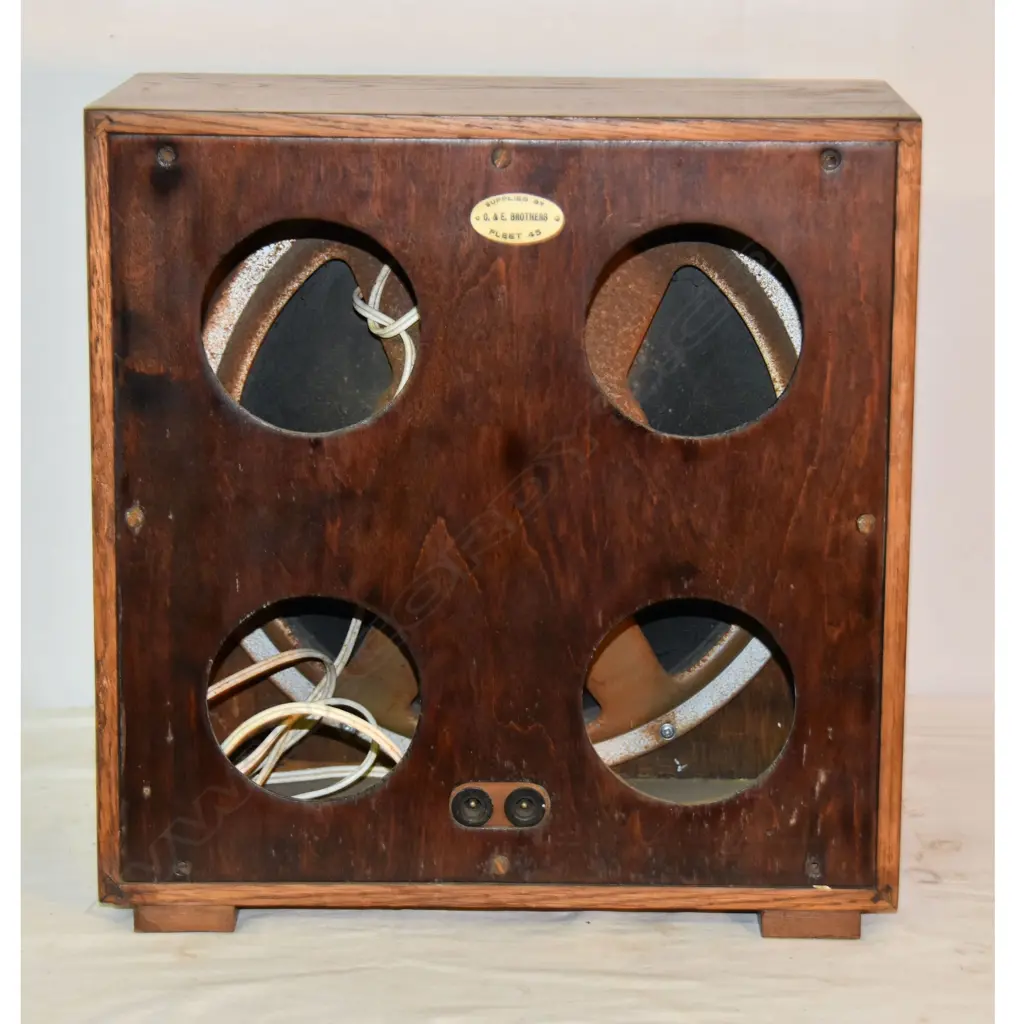 Model speaker, by C & E Brothers, wood. H.440mm Image 1++
