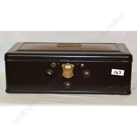 Model 60, by Atwater Kent, metal case. W.530mm