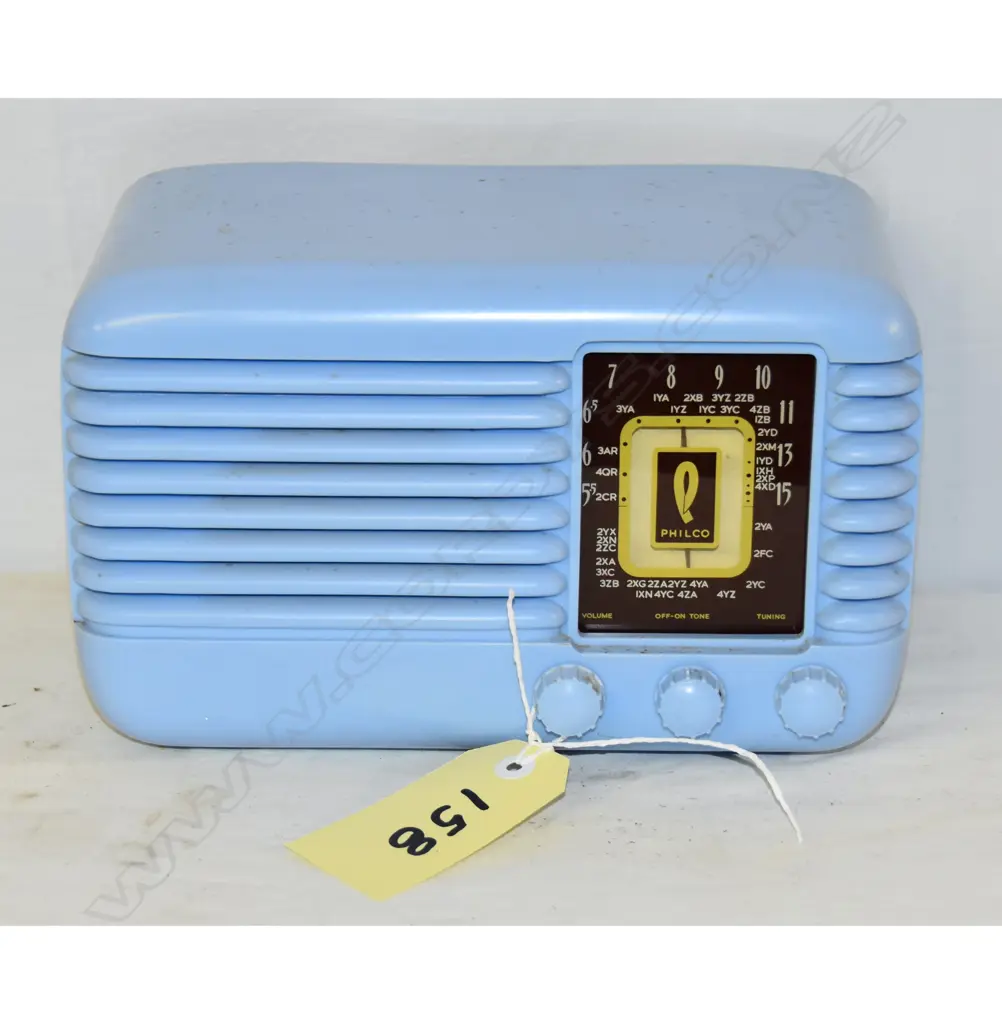Model Alabama, by Philco, Pale Blue. H.175mm Image 1++