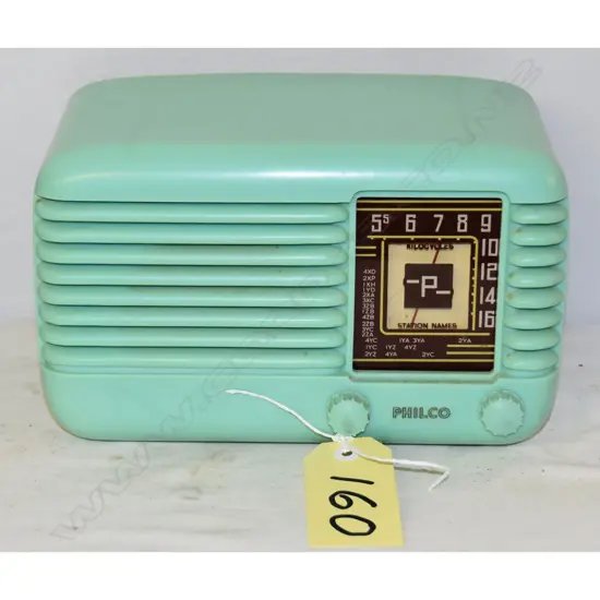 Model Nevada, by Philco, Pale Green. H.175mm