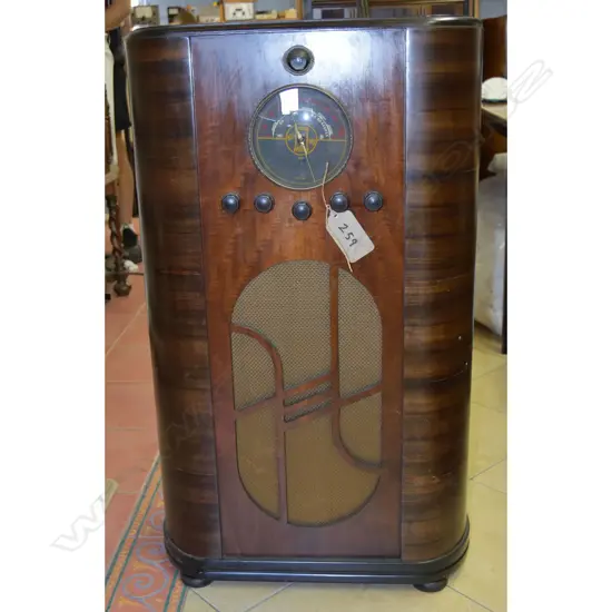Model Model 270c, by FADA, Wood console. H.940mm