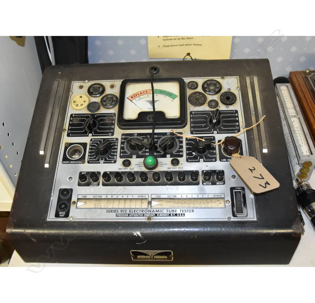 Model Model 912 Valve Tester, by Precision,. W.425mm Image 1++
