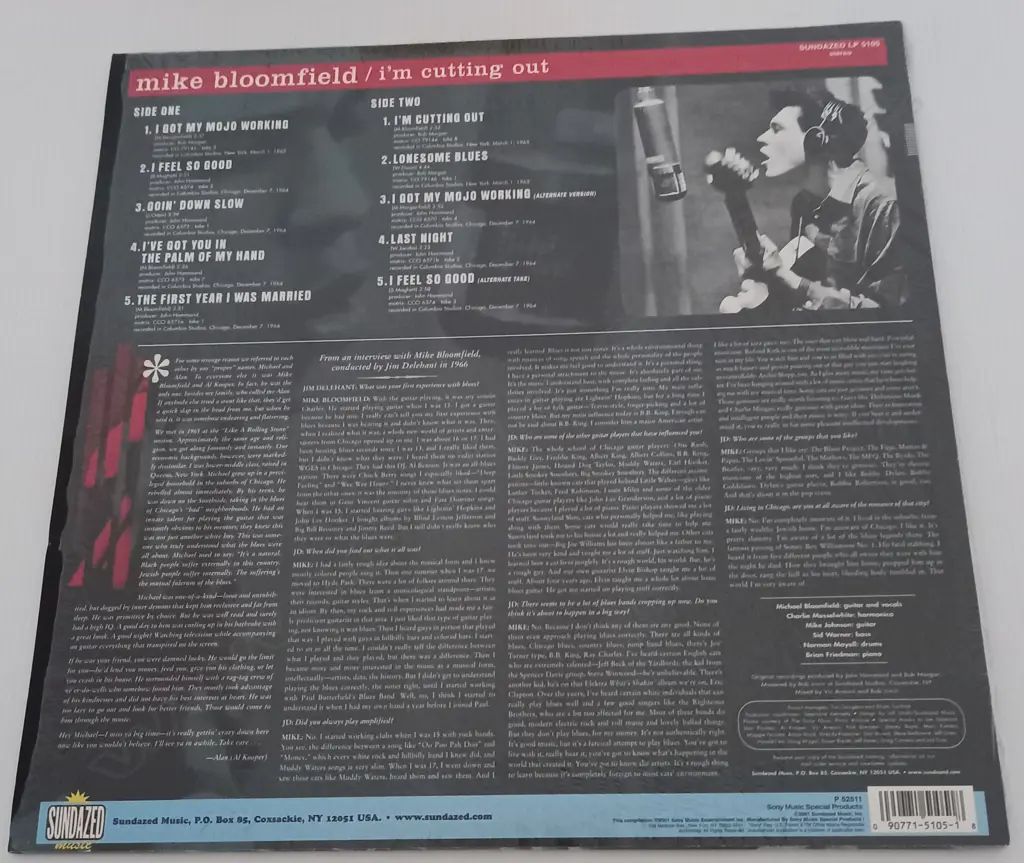 Mike Bloomfield, I'm Cutting Out Image 1++