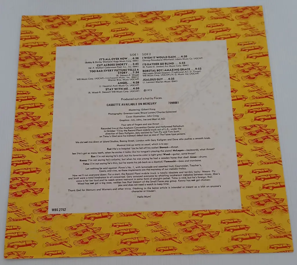 Rod Stewart, Coast to Coast Overture and Beginners Image 1++
