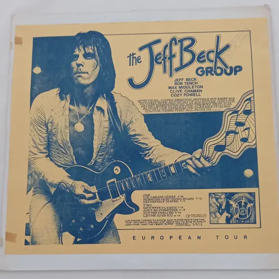 Jeff Beck, The Jeff Beck Group - European Tour